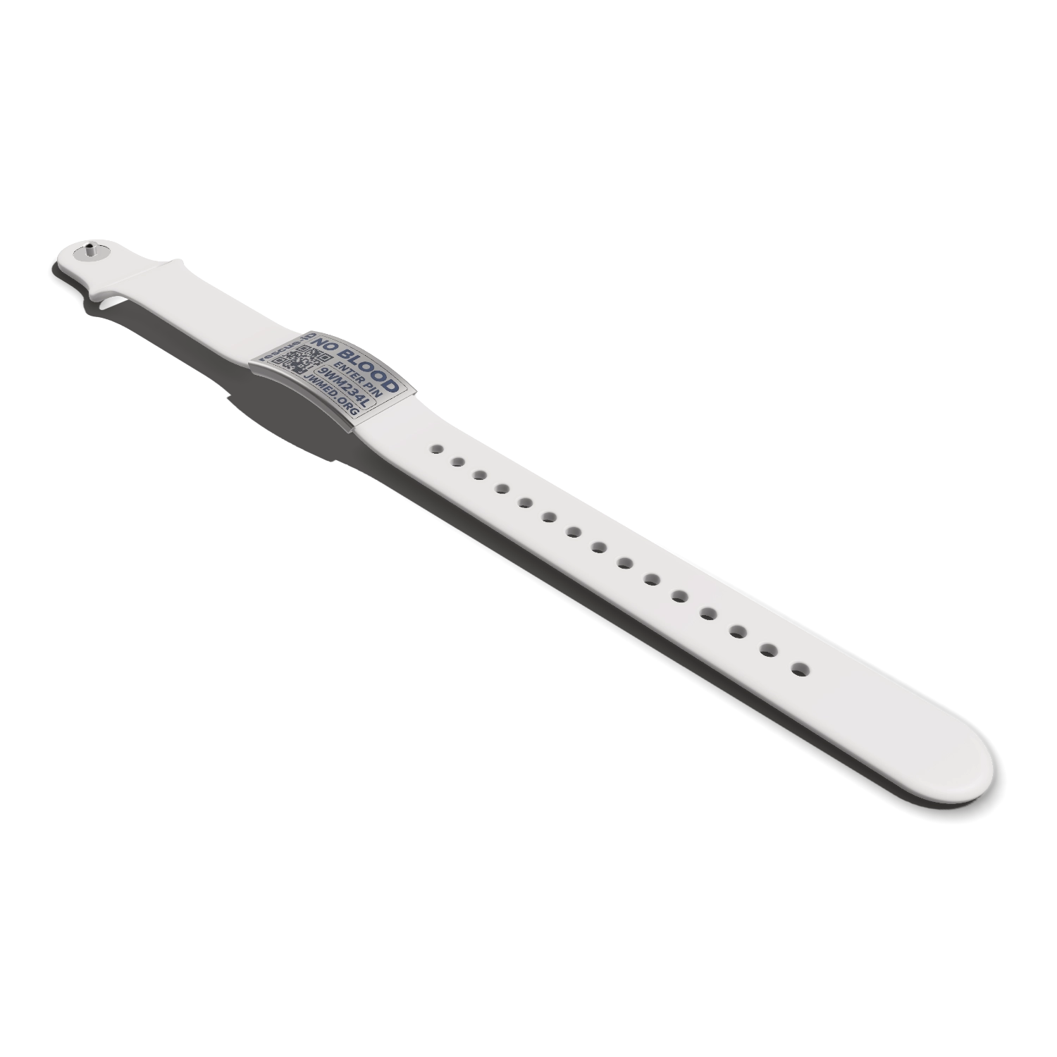 ARMBAND-WHITE-SILVER