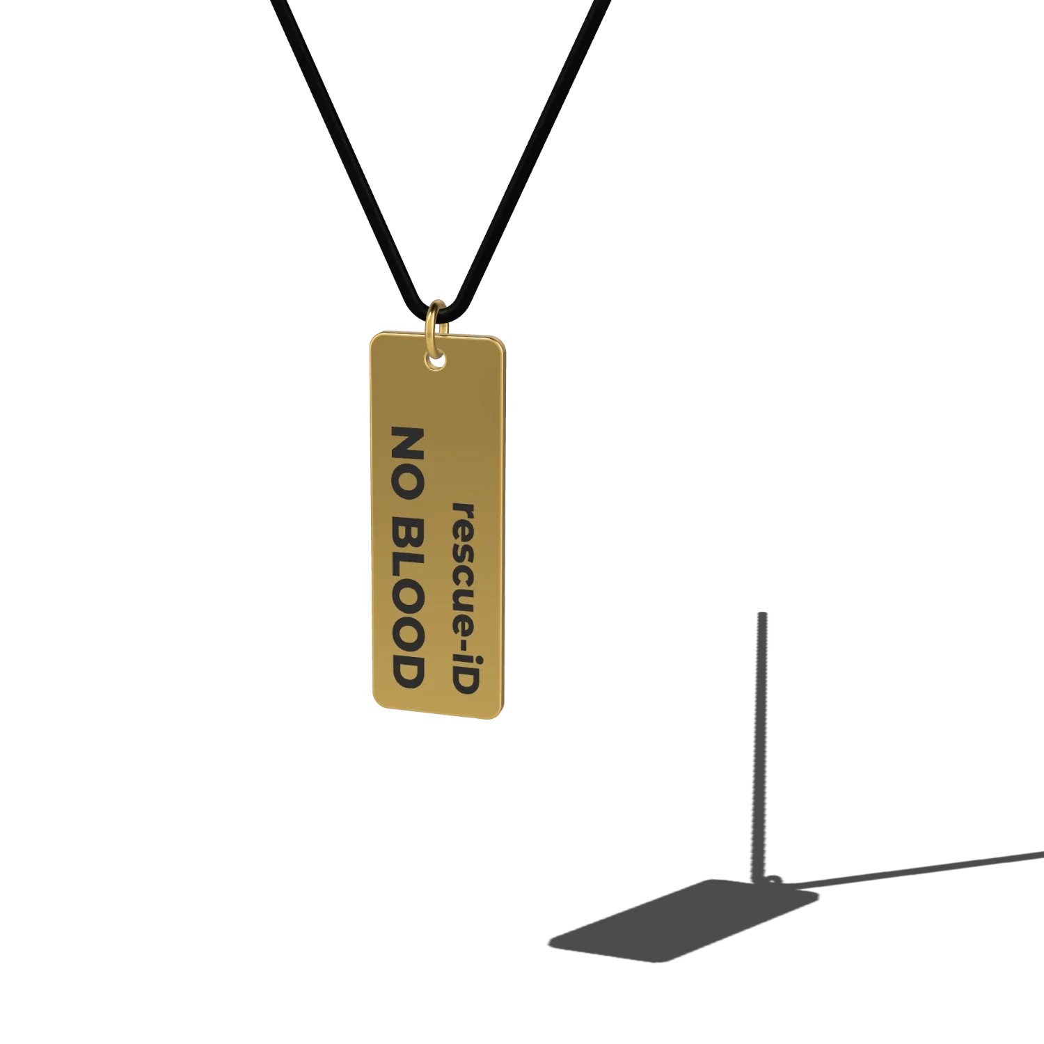 Stainless Steel Pendant with Leather Chain