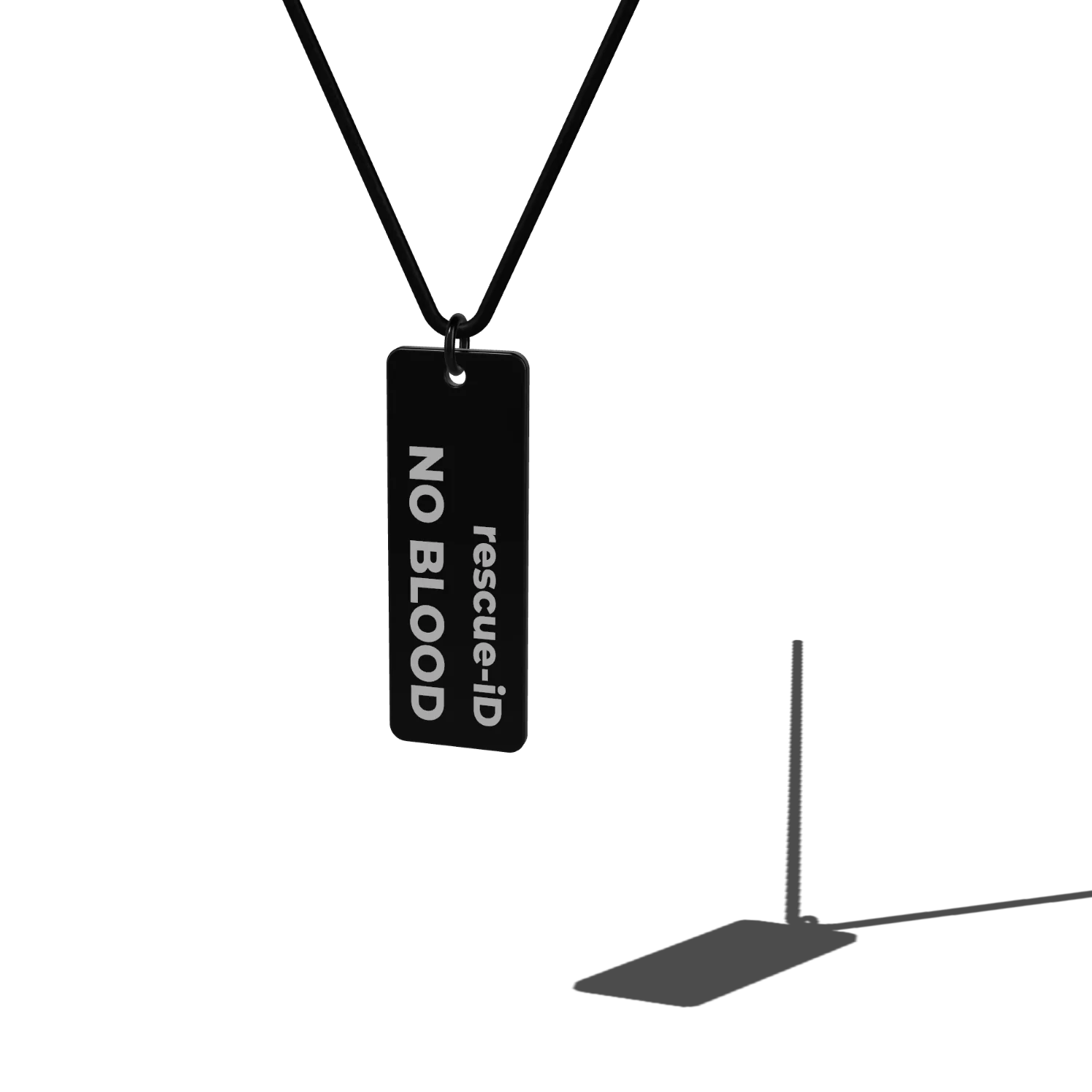 Stainless Steel Pendant with Leather Chain